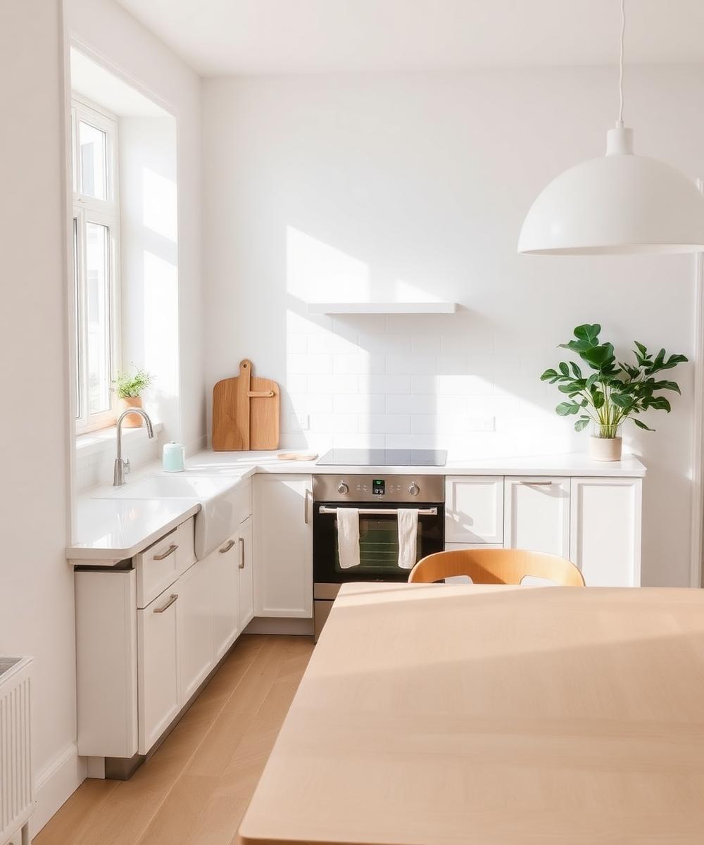 Ljust och rent skandinaviskt hem